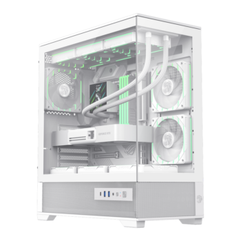 Gamemax WISTA 2 AB ATX Gaming Case – White