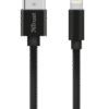 Flat Lightning Cable 1m - black