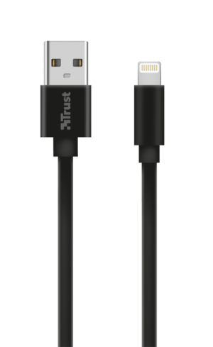20127_pictures_product_top_1 Flat Lightning Cable 1m - black