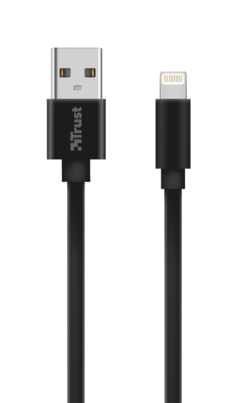 20127_pictures_product_top_1 Flat Lightning Cable 1m - black