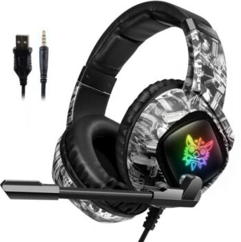 ONIKUMA K19 ONIKUMA K19 Camouflage Color Game headset with Mic and LED light for computer , Mobile and PS4