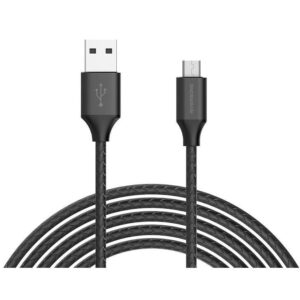Riversong Superline Riversong Superline Charging and Data Micro USB Cable, 1 Meter, Black - CM08