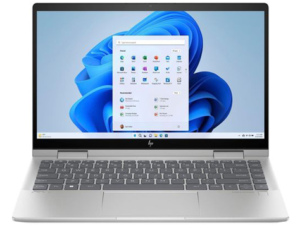 HP Envy X360 14-es1013dx - Core 5-120U,  8GB Ram LPDDR4X, 512 GB NVMe, Intel Iris Xe Graphics, 14 Inch FHD Touch, Win11,  Natural silver-9R8R2UA