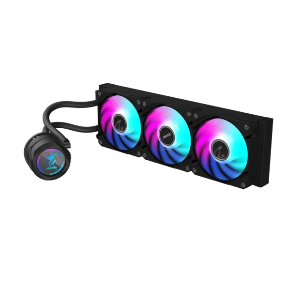 GIGABYTE CPU Cooler Fan AORUS WATERFORCE II 360,powerful liquid cooling, bold RGB lighting, and premium design made for next-level performance
