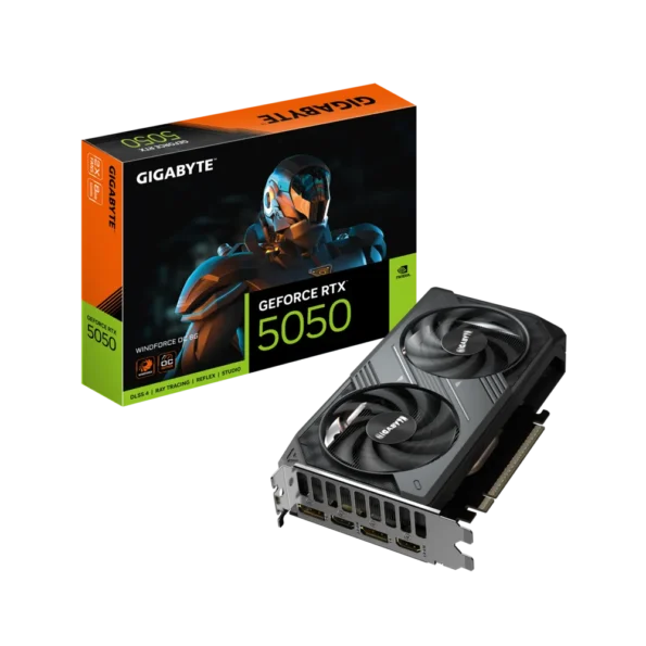 Gigabyte Nvidia GeForce Windforce OC RTX 5050 8GB GDDR6, 128- bit