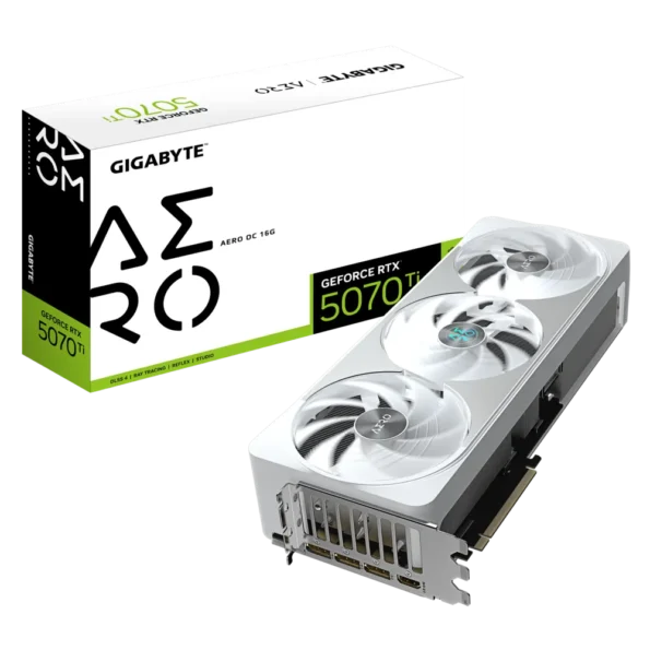 Gigabyte GeForce RTX 5070 Ti AERO OC 16G Nvidia GDDR7, 256-bit